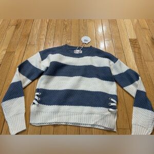 Women’s Stripe Cropped Sweater